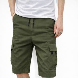 Pantalones Cortos Cargo para Hombre, Talla Grande, con Múltiples Bolsillos, hasta la Rodilla, con Cordón Ajustable, Color de Moda, Casuales, Utilitarios, de Verano - Product Image 1