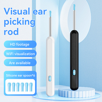 Suear B6 5MP 4.4mm wifi oreille endoscope caméra cérumen dissolvant avec caméra