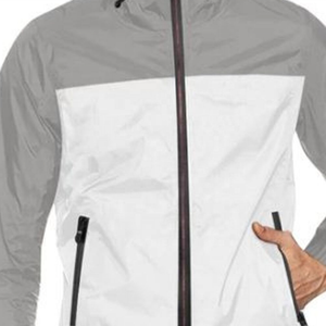 Veste coupe-vent matelassée unisexe élégante de style urbain, tissu en toile de nylon de haute qualité, coupe-vent, décontractée, unie, teinte unie, fermeture éclair sur le devant - Product Image 2