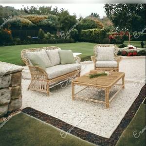 Siècle Rotin 2 Places Chaise Décontractée Maison et Restaurant Salle à Manger Table et Chaises en Rotin Mobilier Artisanal Jardin Patio Meubles - Product Image 5