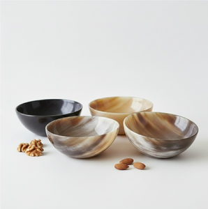 Nouveaux bols en corne de buffle, 6 à 10 pièces, couleur naturelle, bols décoratifs écologiques pour tables et fêtes - Product Image 1