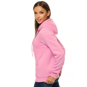 Sweats à capuche pour femmes 100% sweats à capuche en molleton de coton tenue décontracté fermeture éclair unie sweats à capuche respirants pour femmes 2025 - Product Image 2