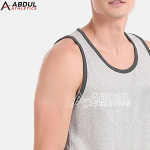 เสื้อกล้ามฟิตเนสผู้ชาย ผ้าแห้งเร็ว ยืดหยุ่นได้ เหมาะสำหรับการยกน้ำหนัก วิ่ง และสวมใส่ในชีวิตประจำวัน - Product Image 4