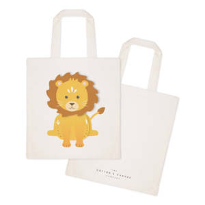 Lion Design Cotton Canvas Tote Bag - Product Image 2
