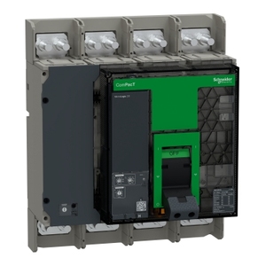 Interruttore Automatico SCHNEIDER ELECTRIC ComPacT NS1250H Modello C125H420FM 70kA 415VAC 4P Fisso Azionato Manualmente MicroLogic 2.0 - Product Image 1