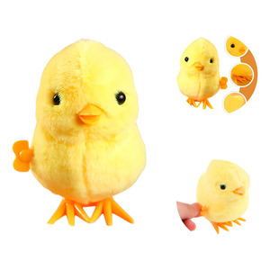 Jouet de poussin doux et coloré avec mécanisme à remonter pour enfants - Couleurs assorties - Product Image 1