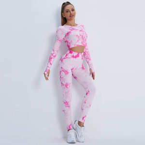 Fully Customized Design Fitness Yoga <b>Set</b> Regular Size Plain Dyed Legging & Bra Yoga <b>Set</b> for Women's - Product Image 5