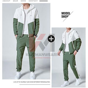 ชุดวอร์มผู้ชายแบบ 2 ชิ้น ชุดออกกำลังกายแบบมีซิปเต็มตัว สำหรับผู้ชาย ชุดวิ่ง ชุดกีฬา ชุดลำลองสำหรับออกกำลังกาย - Product Image 5