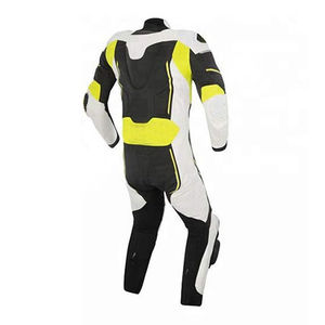 Traje de Motocross de Carreras Personalizado de Alta Calidad, Chaquetas de Motocicleta de Cuero Genuino Impresas, Transpirables y Resistentes al Viento - Product Image 3