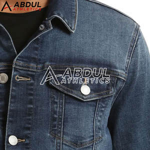 Chaqueta vaquera de alta calidad para hombre, ropa informal de ajuste personalizado, prendas de vestir exteriores de moda con chaqueta de invierno frontal con botones - Product Image 4