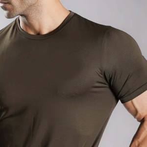 T-shirt OEM le plus vendu pour hommes Gym séchage rapide Streetwear athlétique t-shirts mâle équipage Fitness sport vêtements actifs t-shirts garçons - Product Image 2