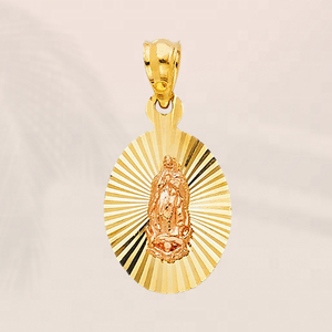 เครื่องประดับแฟชั่นสองโทนชุบแม่แมรี่จี้เสน่ห์สุดคลาสสิกได้รับความนิยมทั้งชายและหญิงสำหรับทุกเหตุการณ์ - Product Image 4