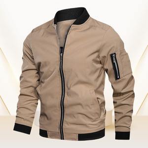 Chaqueta Bomber Acolchada Casual para Hombre, Diseño Ajustado, Ligera, Cierre Completo con Cremallera - Product Image 4