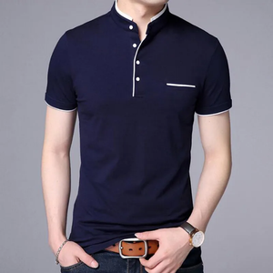 Ropa de calle para hombre, camiseta con logotipo personalizado, ropa deportiva de gran tamaño, 100% algodón, camisetas polo lisas de alta calidad, venta al por mayor - Product Image 4