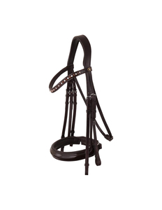 Bridon pour cheval en cuir italien de haute qualité avec boucles en acier inoxydable, produits équestres haut de gamme, service OEM bienvenu - Product Image 5