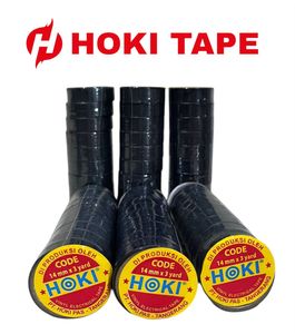 Hoki 14mm X 3yard 120mic PVC câble bande sensible à la pression fils électriques isolants durables sécurisés pour le regroupement des câbles - Product Image 4