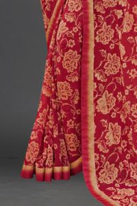 Blouse de sari en georgette imprimée sur mesure, élégante et faite à la main, pour femme, fluide et légère, style indien pakistanais, idéale pour les fêtes et occasions formelles, vente en gros - Product Image 5