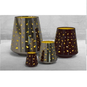Wholesale Premium Stainless Steel Candle Holder Gold Cut Decorative <b>Lantern</b> for Home Hotel & Festive Decor. - Product Image 5