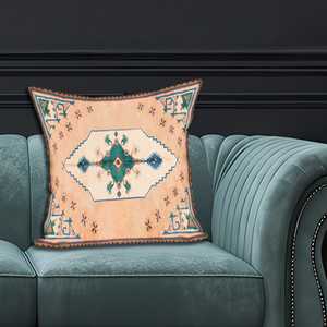 Coussin imprimé motif kilim turc vintage : accent décoratif chic pour la maison, 20"x36" ou 50x90 cm - Product Image 2