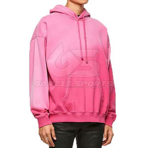 Pull à capuche en coton mélangé à l'acide pour hommes de qualité supérieure avec style de lavage vintage pour vêtements décontractés modernes - Product Image 6