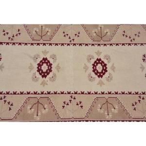 Classic Beige Red Vintage Turkish <b>Rug</b> 2.5 X 8.9ft Large Area Patchwork Design Wool Latex for Hallway <b>Bedroom</b> Room Bedside <b>Rug</b> - Product Image 5