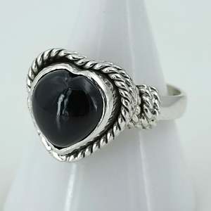 Navya Craft Handmade 925 Sterling Silver Women's <b>Statement</b> <b>Ring</b> Black Onyx Boho Style Size 4-13 for Christmas Anniversary - Product Image 6