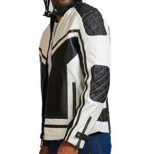 Chaqueta de Motociclista de Invierno para Hombre, Totalmente Personalizada, de Alta Calidad, Antiarrugas, Impermeable, con Logotipo Frontal de Cuero - Product Image 4