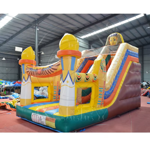 Custom Commercial PVC <b>Inflatable</b> Bounce <b>House</b> Dry Slide 10 Person Capacity - Product Image 1
