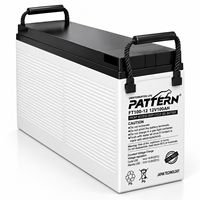Batterie AGM 12V 100Ah à borne avant OEM ODM, faible autodécharge, cycle profond, batterie VRLA pour station solaire hors réseau et télécommunications