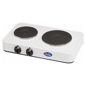 Fornello eléctrico 2 zonas (D18;14,5cm) 5322P Blanco PFO22PB (48x29x9cm) 1500W - Product Image 1