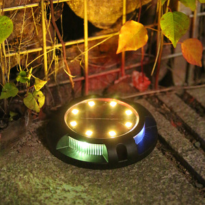 Waterproof Landscape Solar <strong>Ground</strong> <strong>Lights</strong> Solar Garden Disk <strong>Lights</strong> Outdoor <strong>for</strong> Pathway Yard Lawn Patio Deck Driveway Walkway - Product Image 3