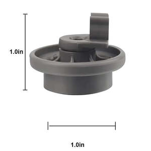 4581DD3003B Gray Dishwasher Lower Rack <b>Wheels</b> Electric Replacement Dishrack Roller Assembly Part - Product Image 3