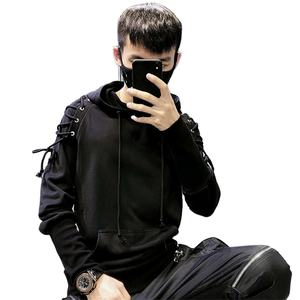 Vente en gros coton polaire couleur noire ninja sweat à capuche respirant personnalisé poids lourd hiver épais chaud solide ninja sweat à capuche - Product Image 4