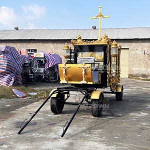 Cercueil funéraire traditionnel rétro de haute qualité, neuf, à 4 roues, électrique, garantie 2 ans - Product Image 5