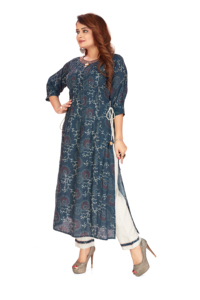 Export Quality Unique Indian Kurti Pant Set for <b>Women</b> Ethnic Clothing <b>Kurta</b> Set for Casual Wear at Best Prices - Product Image 3