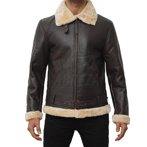 เสื้อแจ็กเก็ตหนังผู้ชายสำหรับฤดูหนาวกันลมคอตั้งทนทานเสื้อผ้าผู้ชายดีไซน์ที่ดีที่สุด - Product Image 2