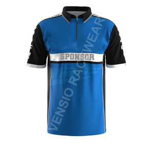 Polos de course imprimés courts respirants de haute qualité vêtements de sport à séchage rapide en polyester pour hommes adultes course de moto - Product Image 1