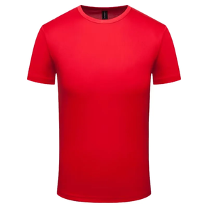 Camiseta bordada con logotipo personalizado 100% algodón de secado rápido y transpirable Ajuste de gran tamaño para actividad de equipo estampado personalizado - Product Image 4