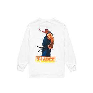 T-shirt à manches longues pour homme X-Large Evil Ryu, motif Street Fighter, 100% coton jersey - Product Image 2