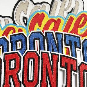 Parches personalizados de 3 capas para ropa deportiva, parches de letras bordadas, aparejos de sellado térmico para planchar, apliques de sarga, insignias de goma - Product Image 2