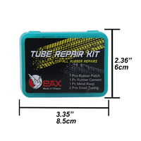 Kit de Reparación de Neumáticos Portátil de Alta Calidad, Ligero, de Caucho Natural Negro, para Bicicleta de Montaña