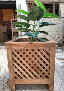 Macetas de madera sostenibles hechas en India - Product Image 3
