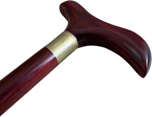 Canne de marche en bois faite à la main pour hommes femmes bâtons de marche en bois élégant avec dragonne et embouts en caoutchouc robuste - Product Image 5