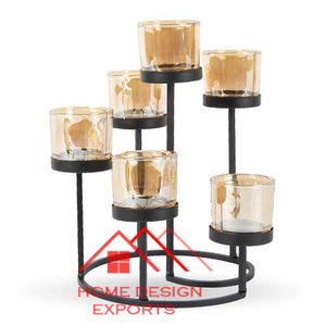 Table Top Decoration & <b>Dinner</b> Table Decor Elevated Design Best Seller Nested Design t Light <b>Candle</b> Holder in Black Finished - Product Image 2