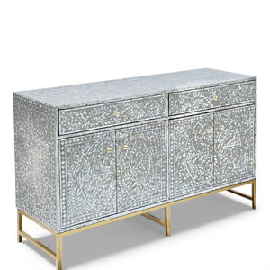 Mueble de Nácar de Lujo, Hecho a Mano con Incrustaciones de Concha, Almacenamiento para Decoración de Interiores - Product Image 1