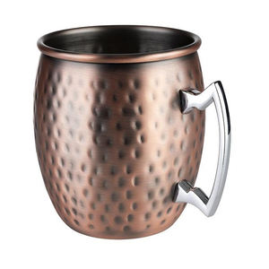 Dernière conception 100% pur fait à la main Moscou Mule cuivre tasses martelé bière tasse/Mule tasses fabricant et exportateurs - Product Image 4