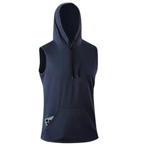 Summer Ice Silk Muscle <b>Hoodie</b> Tank Tops Men <b>Sleeveless</b> Running Gym Workout Fitness Quick Dry Vests Hip Hop Sweatshirt Male Tops - Product Image 1