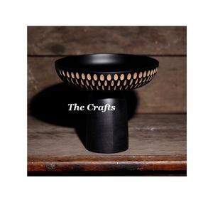 Bol à fruits en bois de forme ronde de couleur noire, bol à fruits en bois de qualité supérieure à prix abordable - Product Image 5