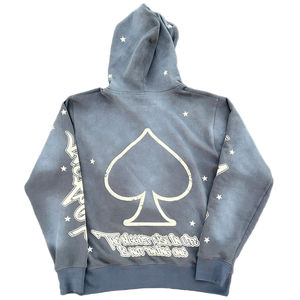 Conjunto de Sudadera con Capucha y Pantalones de Chándal de Invierno Transpirables de Alta Calidad con Logotipo Personalizado, Estilo Urbano, Forro Polar Grueso, Lavado Ácido Vintage - Product Image 3