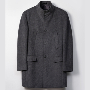 เสื้อคลุมขนสัตว์ทั่วไปสำหรับผู้ชายแบบปรับแต่งได้ทำจาก100% ขนสุนัขจิ้งจอกจริงคอปกแบบกลับด้านทำจากถ่าน - Product Image 1